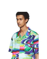 Rochambeau Multicolor Scramble Print Short Sleeve T Shirt