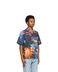 MSGM Multicolor Seth Armstrong Edition Graphic Short Sleeve Shirt