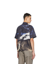 MSGM Multicolor Wolf Print Short Sleeve Shirt