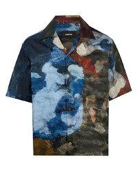 Costumein Painterly Print Cotton Shirt