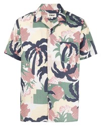 YMC Palm Tree Print Cotton Shirt