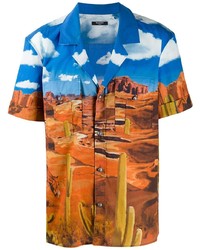 Balmain Printed Bowling Shirt