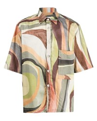 Costumein Psychedelic Short Sleeved Shirt