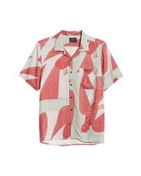 NEUW DENIM Reid Art Short Sleeve Button Up Camp Shirt