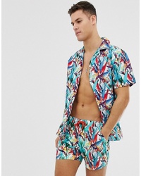 South Beach Shirt In Tropical Print