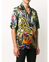 Roberto Cavalli Tropical Jungle Print Shirt
