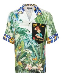 Dolce & Gabbana Tropical Print Short Sleeve Shirt