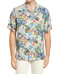Tommy Bahama X Disney Jungle Jubilee Floral Short Sleeve Button Up Shirt