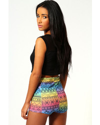 Boohoo Rita Fluro Aztec Knicker Short