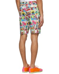 Moschino Multicolor Cotton Shorts
