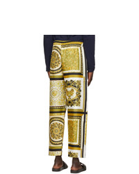 Versace Underwear Gold Barocco Mosaic Lounge Pants