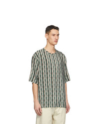Lemaire Multicolor Silk Bamboo Print T Shirt