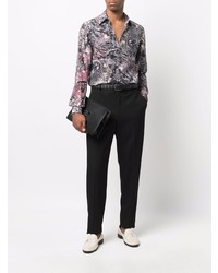 Dolce & Gabbana Abstract Print Silk Shirt