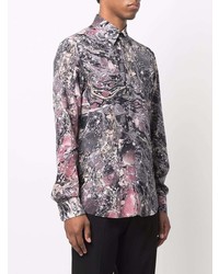 Dolce & Gabbana Abstract Print Silk Shirt