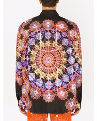 Dolce & Gabbana Graphic Print Silk Shirt