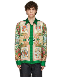 Casablanca Multicolor Le Jardin Des Cartes Print Shirt