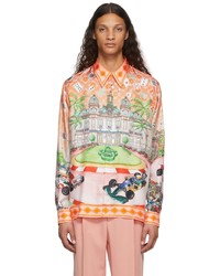 Casablanca Multicolor Printed Silk Twill Shirt