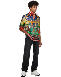 Casablanca Multicolor Silk Le Chevaux Shirt