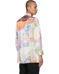 Tanaka Multicolor Silk Popover Work Shirt