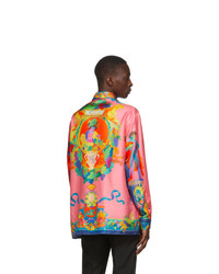 Versace Multicolor Silk Shirt