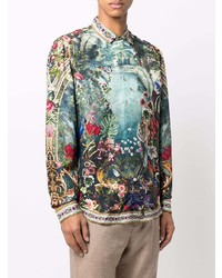 Camilla Silk Botanical Print Shirt