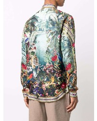 Camilla Silk Botanical Print Shirt