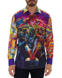 Robert Graham X Marvel Whatever It Takes Silk Button Up Shirt