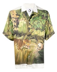 Endless Joy In The Forest Silk Shirt