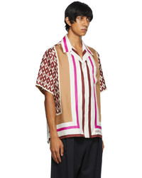 Valentino Multicolor Foulard Print Bowling Shirt