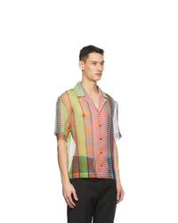 Deveaux New York Multicolor Organza Market Bag Shirt