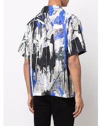 Amiri Paint Splatter Bowling Shirt