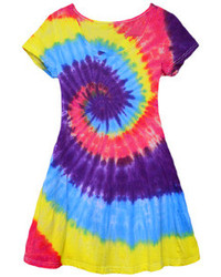 Circle Rainbow Bandhnu Slim Dress