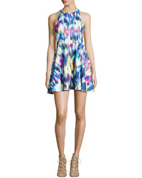 Townsen Waterfall Print Scuba Fit And Flare Dress