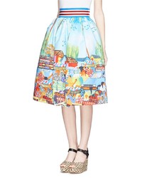 Nobrand Lumaca Market Print Pouf Skirt