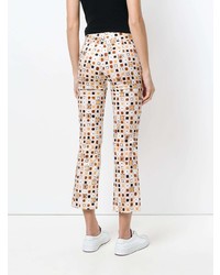 Meme Cropped Printed Trousers