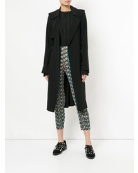 Pleats Please By Issey Miyake Geometric Print Cropped Skinny Trousers