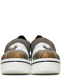 Stella McCartney Multicolor Horse Painting Binx Slip On Sneakers