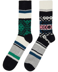 Sacai Multicolor Rug Socks