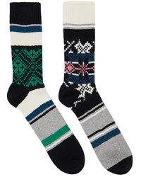 Sacai Multicolor Rug Socks