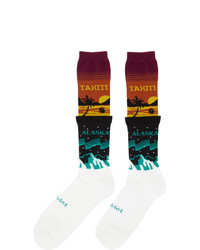 Doublet Multicolor Temperature Layered Socks