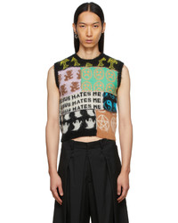Ashley Williams Multicolor Ghost Patchwork Vest