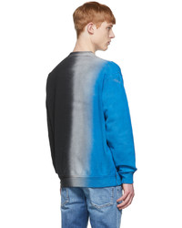 DSQUARED2 Black Blue Cotton Sweatshirt