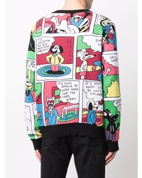 Moschino Comic Print Cotton Sweatshirt