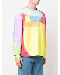 Moschino Logo Colour Block Sweatshirt