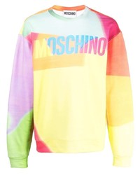 Moschino Logo Colour Block Sweatshirt