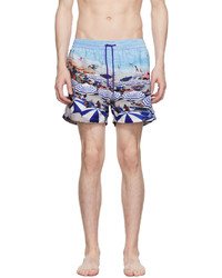 Paul Smith Blue Recycled Polyester Swim Shorts