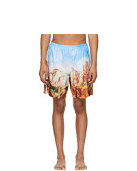 Palm Angels Multicolor Canyon Swim Shorts