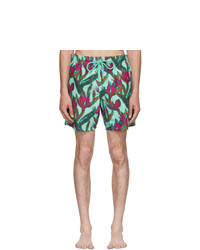 Vilebrequin Multicolor Moorea Paradise 3d Swim Shorts