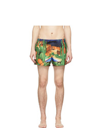 Versace Underwear Multicolor Palm Springs Swim Shorts