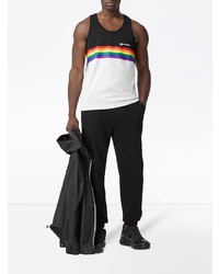 Burberry Rainbow Stripe Print Tank Top